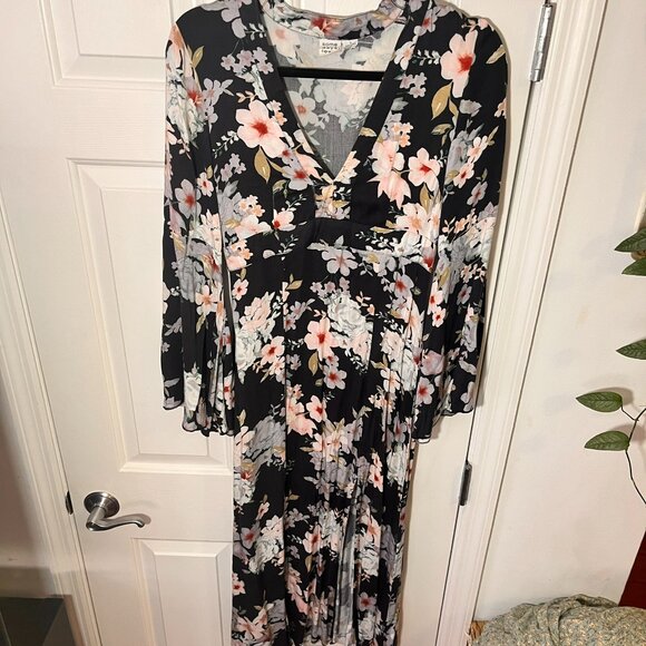 Mystic Nights Midnight Blue Print Midi Dress - Picture 2 of 6